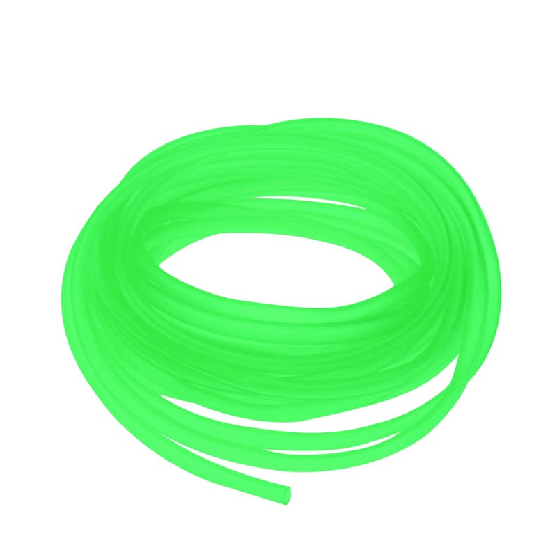 Airline Tubing for Aquarium 16.4 Feet Rubber Fish Tank Air Tubing Standard Colorful Aquarium Hose for Air Pump Black Yellow Green Red Blue (Green)
